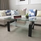 thumbnail image 2 of Rectangle Glass Coffee Table, Clear Coffee Table, Modern Side Center Tables for Living Room, Living Room Furniture, 2 of 3