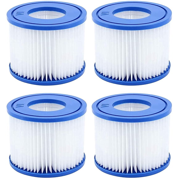 Cartucho de filtro para piscina Tipo VI para Saluspa, Lay-Z-Spa (Paquete de 4)