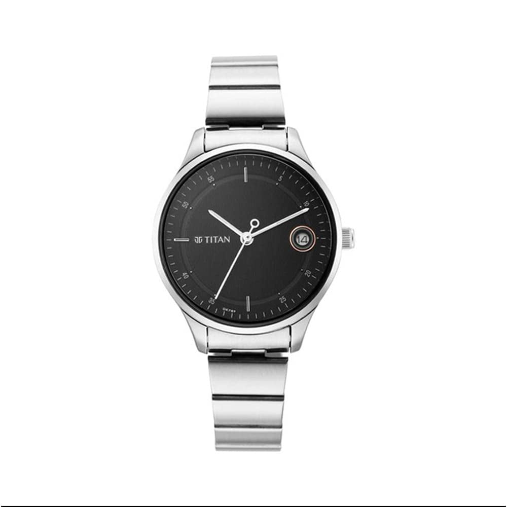 Reloj Titan Raga Viva De Cuarzo Con Esfera Oro Rosa Y Correa Marrón