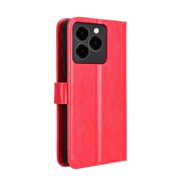 Funda tipo libro para Ulefone Note 20 Pro, cartera todo‑en‑uno, funda multifuncional con tarjetero y correa de muñeca desmontable