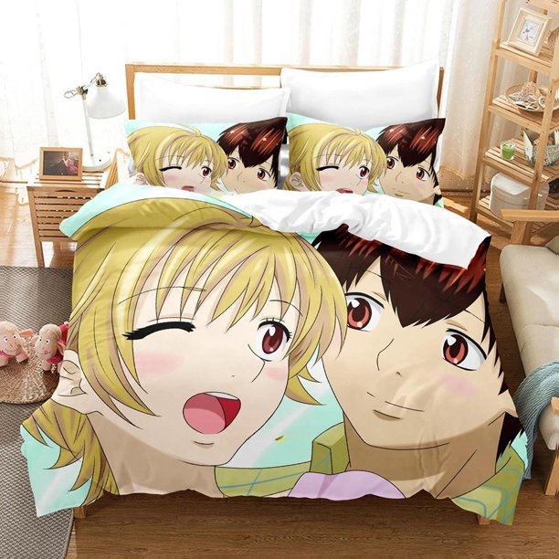 BabySteps Bedding Set Single Twin Full Size Bed Set Adult Kid Bedroom Duvet cover Sets Anime Bed Sheet Set Bed Sheets
