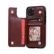 thumbnail image 1 of For IPhone 14 13 12 11 Pro Max XR XS Max SE 2022/2020 7 8 Plus Wallet Case With Card Holder, PU Leather Kickstand Card Slots Case, Double Magnetic Clasp And Durable Shockproof Cover, 1 of 3