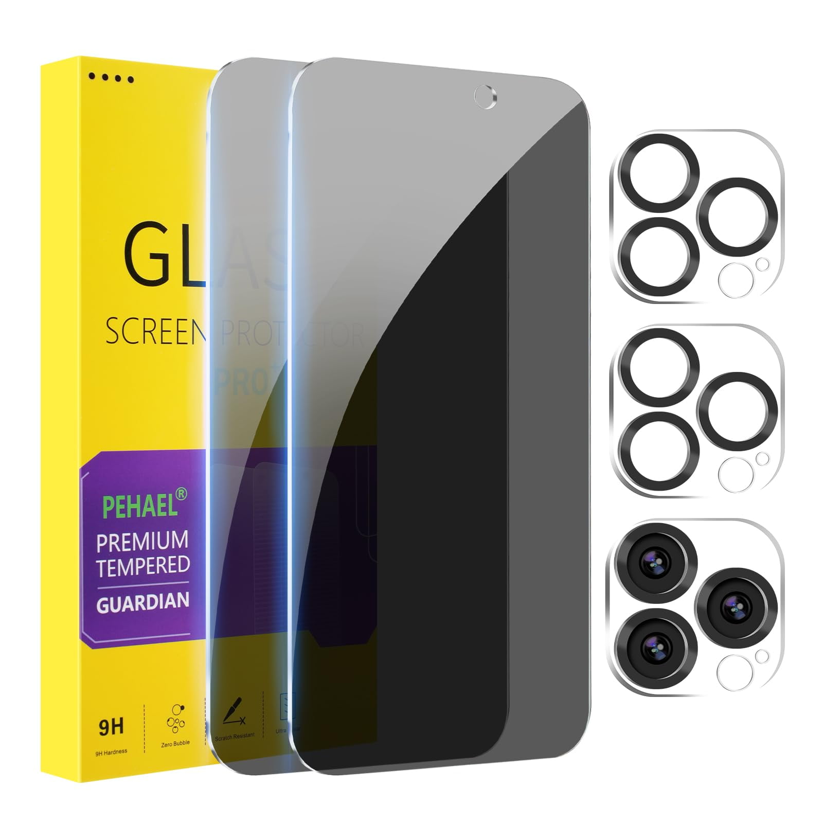 Protector De Pantalla Pehael Para Iphone 15 Pro Max Con Lente De Cámara