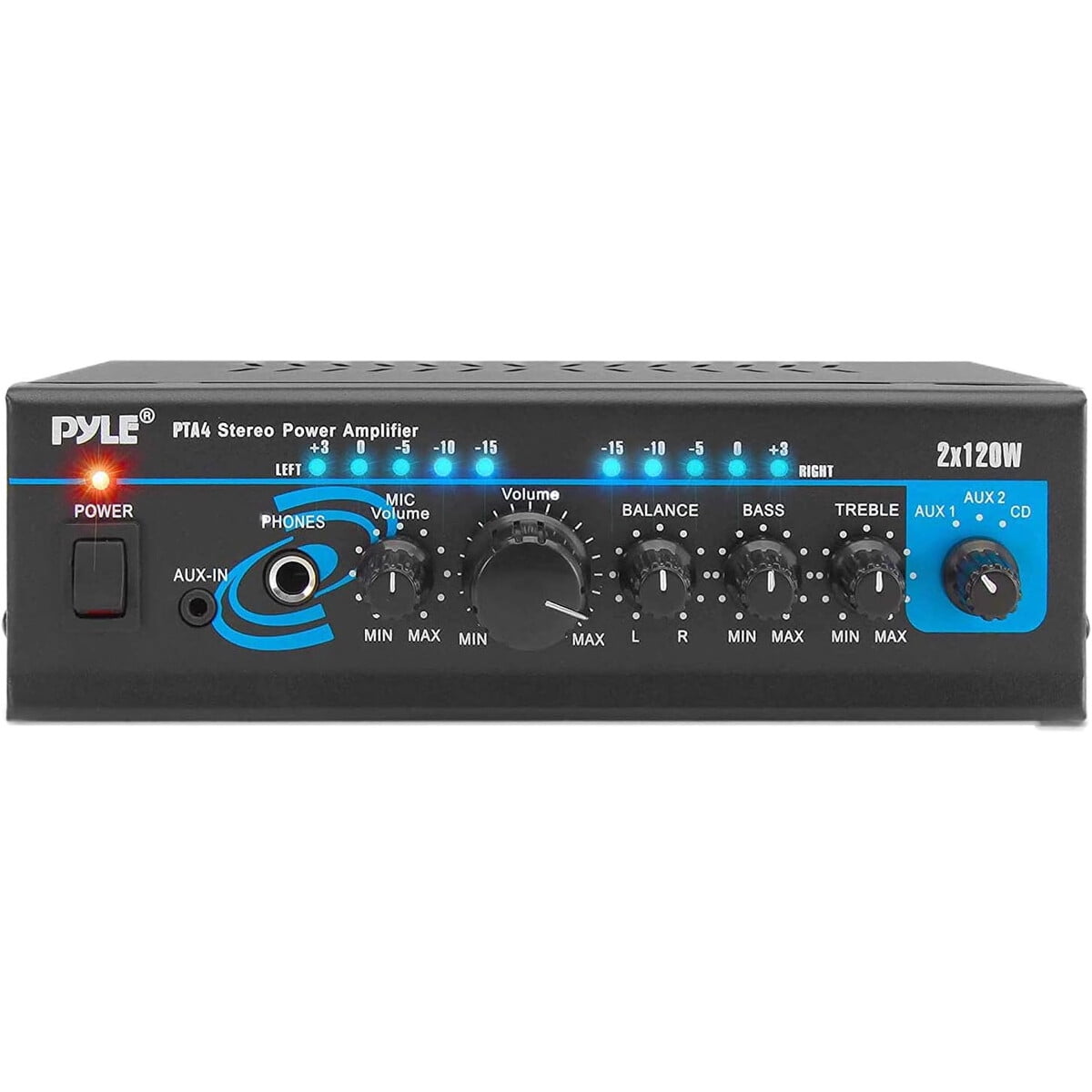 Amplificador Pyle Pta4 2x120w Doble Canal Audio Hogar