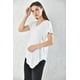 thumbnail image 1 of Polera Mujer Morado Manga Corta Corte Asimétrico Talla L, 1 of 3