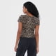 thumbnail image 2 of Polera Mujer Crop Animal Print Café Corona, 2 of 5