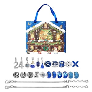 Bothyi - 24 Cuadrícula Calendario Navidad Diy Pulsera Caja Adornos Decorativos Niños Brazalete Estilo C