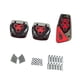 thumbnail image 3 of 2 Piezas Accesorios Interiores De Auto Universal Professional Cubiertas De Pedal De Freno Engranaje Manual Rojo, 3 of 5