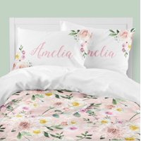 Milsleep - Juego De Cama Infantil Personalizado Farm Floral (Edredón O Funda Nórdica)