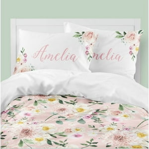 Milsleep - Juego De Cama Infantil Personalizado Farm Floral (Edredón O Funda Nórdica)