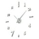 thumbnail image 2 of Reloj Pared 3D Grande Sin Marco Decoración Plateado Jhn, 2 of 3