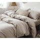 thumbnail image 2 of Juego de funda de edredón MooMee Bedding, 100% algodón lavado, tamaño king, 2 of 6