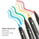thumbnail image 5 of Plumas de pincel KINGART 48 colores con punta dual, 5 of 9