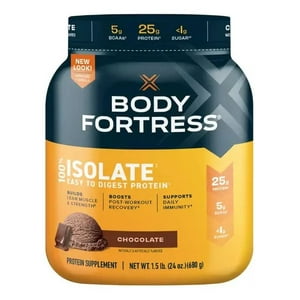 Body Fortress 100% Proteina Isolada (1.5 Lb) - Chocolate