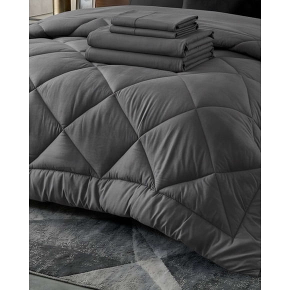 Set de Cubrecama más juego de Sábanas Elegancia y Confort King 230x250cm