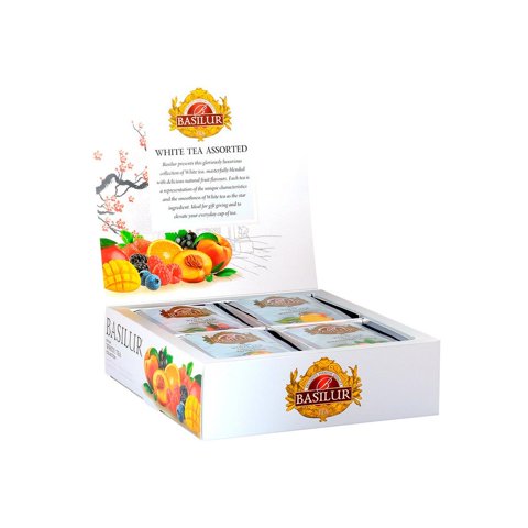 Te Blanco Frutal Basilur White Tea Collection Caja 40 Bolsas