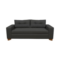 Diseños Valestrini - Sofa Paris Dos Cuerpos Lino Gris Oscuro