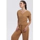 thumbnail image 2 of Polera Mujer Abotonada Con Textura Beige, 2 of 4