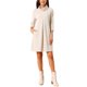 thumbnail image 1 of INSPIRE CHIC Vestido de Punto de Cuello Alto para Mujer, Manga 3/4, Vestidos Sueltos de Invierno para Atuendos Casuales y Elegantes M Beige, 1 of 6