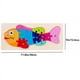 thumbnail image 1 of Rectangle Toddler Puzzle,Wooden Puzzle For Children, Animals Puzzles Dinosaur Crocodile Caterpillar Giraffe,Colorful Wood Numbered Puzzles Baby Infant Kid Preschool Learning Educational Toys, 1 of 3