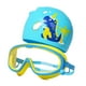 thumbnail image 2 of Gorro De Baño Para Niños Gorro De Baño Gafas De Natación Para Niños Para Nadar Buceo Niños Azul Y Amarillo, 2 of 3