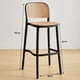 thumbnail image 3 of Pack 4 Taburete Montana Negro 65cm | Rattan Sintético | Apilable, 3 of 6