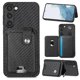 thumbnail image 3 of Funda Billetera Tejida para Samsung Galaxy S23 Plus con Soporte y Tarjetero Negro, 3 of 4