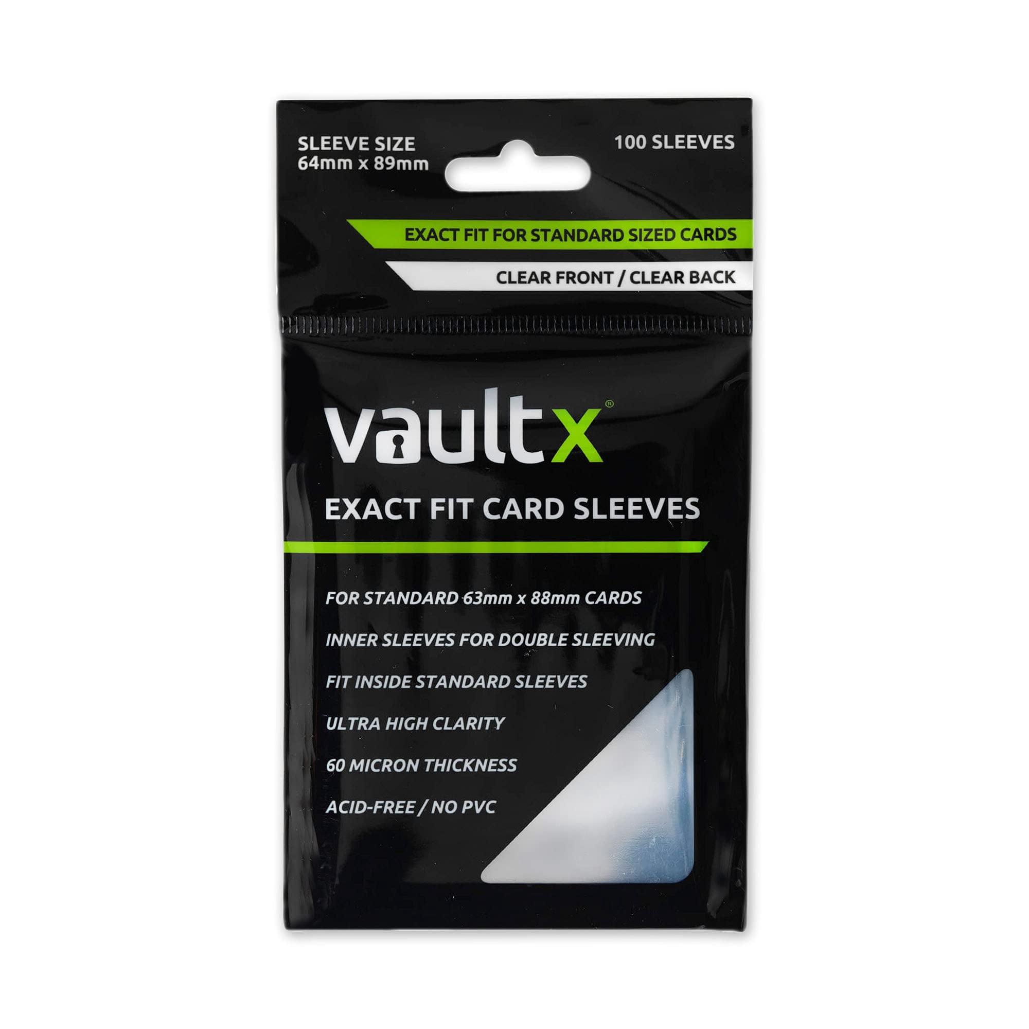 Fundas Para Cartas Coleccionables Vault X Exact Fit Soft (paquete De 100)