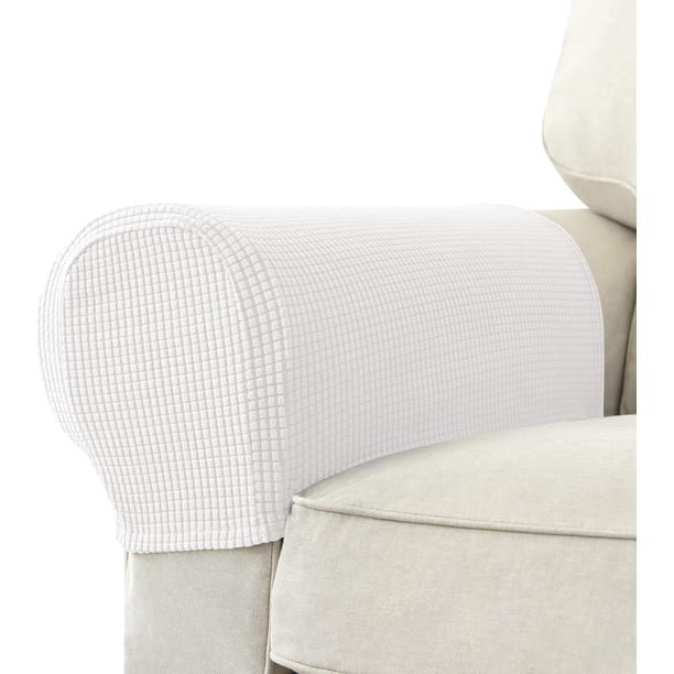 Juego de 2 fundas elásticas de jacquard para reposabrazos de sofá y sillón, antideslizantes, para reposabrazos de sofá reclinable.