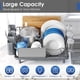 thumbnail image 2 of Estante para secar platos Urackify de acero inoxidable de gran capacidad, 2 of 8