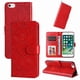 thumbnail image 4 of Funda tipo cartera FOXDOCK para iPhone 6/6s , diseño girasol en relieve, cuero PU, cierre magnético, soporte y tarjetero, 4 of 5