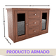 thumbnail image 2 of Buffet Berlin Madera Nogal Vidrio, 2 of 3