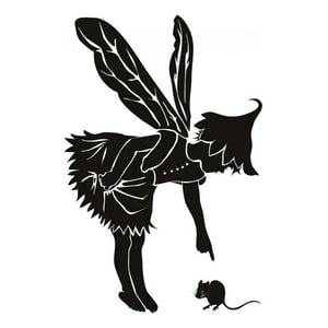 Rienda Libre Graphics - Decomural Fairy With Mouse Fantasy Princess Ws-17836