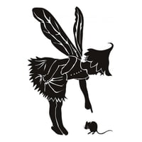 Rienda Libre Graphics - Decomural Fairy With Mouse Fantasy Princess Ws-17836