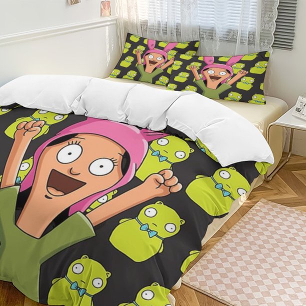 Bob's Burgers 3-Piece Bedding Set Soft Warm And Comfortable Soft Bed Set for Bedroom