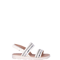 Sandalia Cattails Blanco Bamboo