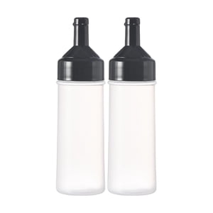 Bothyi - 2 Dispensadores De Condimentos, Botella Vacía De Salsa De Tomate Para Barbacoa De Viaje Al Aire Libre, 500 Ml, Color Negro