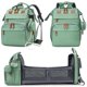 thumbnail image 1 of Mochila para pañales Astro alan con puerto de carga - Verde pálido, 1 of 7