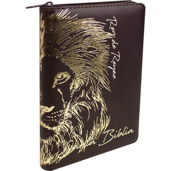 Biblia UBS Leon con letra grande RVR1960, marrón con índice