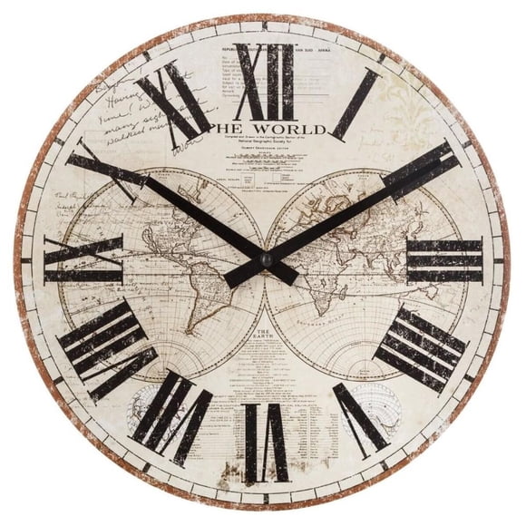 Reloj Boris Surtidos 29 cm Atmosphera cafe Tamano Unico