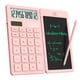 thumbnail image 1 of Calculadora de escritorio ROATEE con bloc de notas LCD borrable, color rosa, 1 of 6