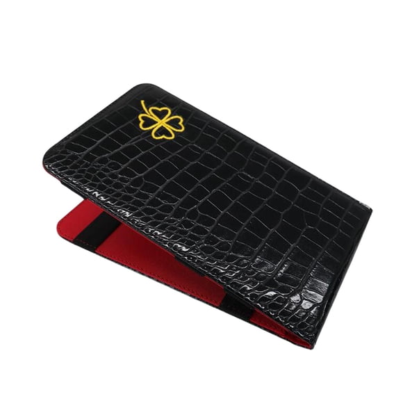 PU Golf Scorecard Holder Golf Score Cards Wallet Golfer Yardage Book Covers Negro