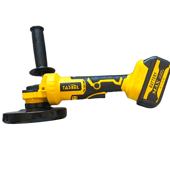 Esmeril Angular Inalámbrico Portátil 4.5 + 2 Baterias Amarillo