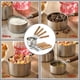 thumbnail image 4 of Juego de tazas y cucharas medidoras DAJLFA de acero inoxidable, 8 piezas, 4 of 9