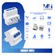 thumbnail image 3 of Adaptador Triple Enchufe 10a 1500w 3 Tomas Universal Hogar, 3 of 5