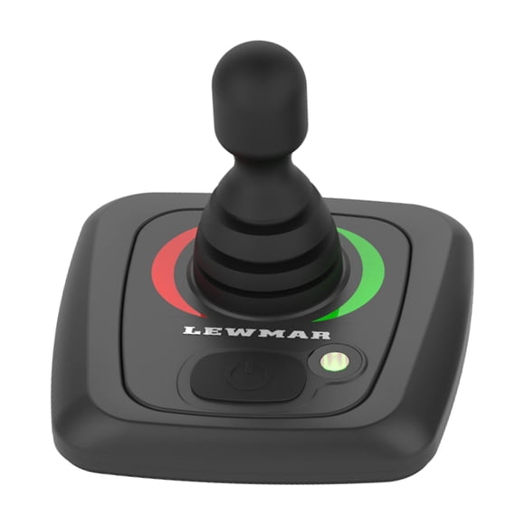 Palanca tipo joystick para barcos Lewmar Single con almohadilla ergonómica