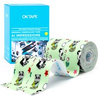 Cinta De Kinesiología Ok Tape De Nailon Impresa Digitalmente, 5 Cm X 5 M, 2 Rollos