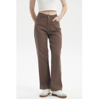 Fashionspark - Jeans Mujer Calce Recto Color Chocolate