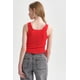 thumbnail image 3 of Polera Mujer Recogido Costado Rojo, 3 of 4