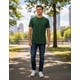 thumbnail image 1 of Polera Premium Algodón 100% Manga Corta Basico Estampar verde L, 1 of 9